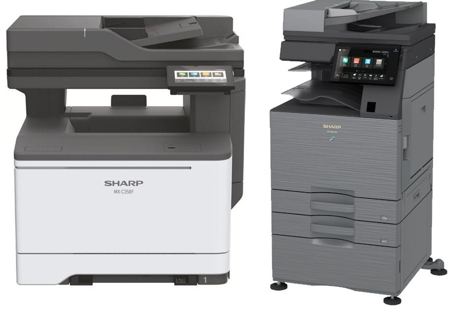 Multifunzioni Sharp pubblicate da MAF per i sistemi di stampa aziendali