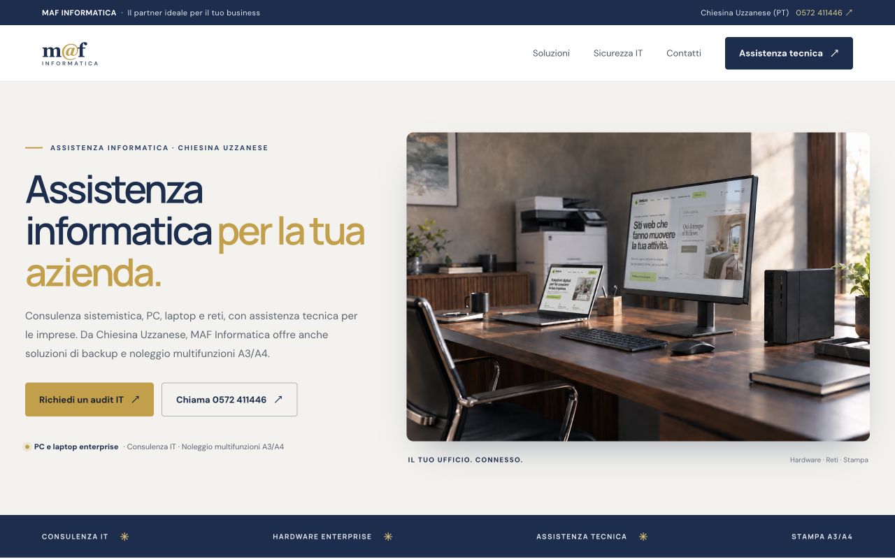 Anteprima della pagina: Home MAF Informatica