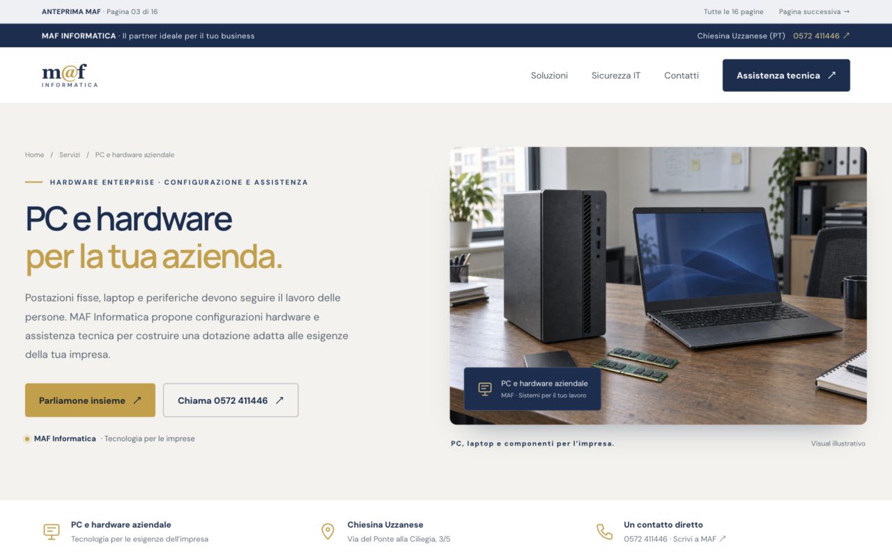 Anteprima della pagina: PC e hardware aziendale
